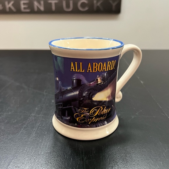 Polar Express PE "All Aboard" "Believe" Hot Cocoa Cup Coffee Mug Christmas - Picture 1 of 7